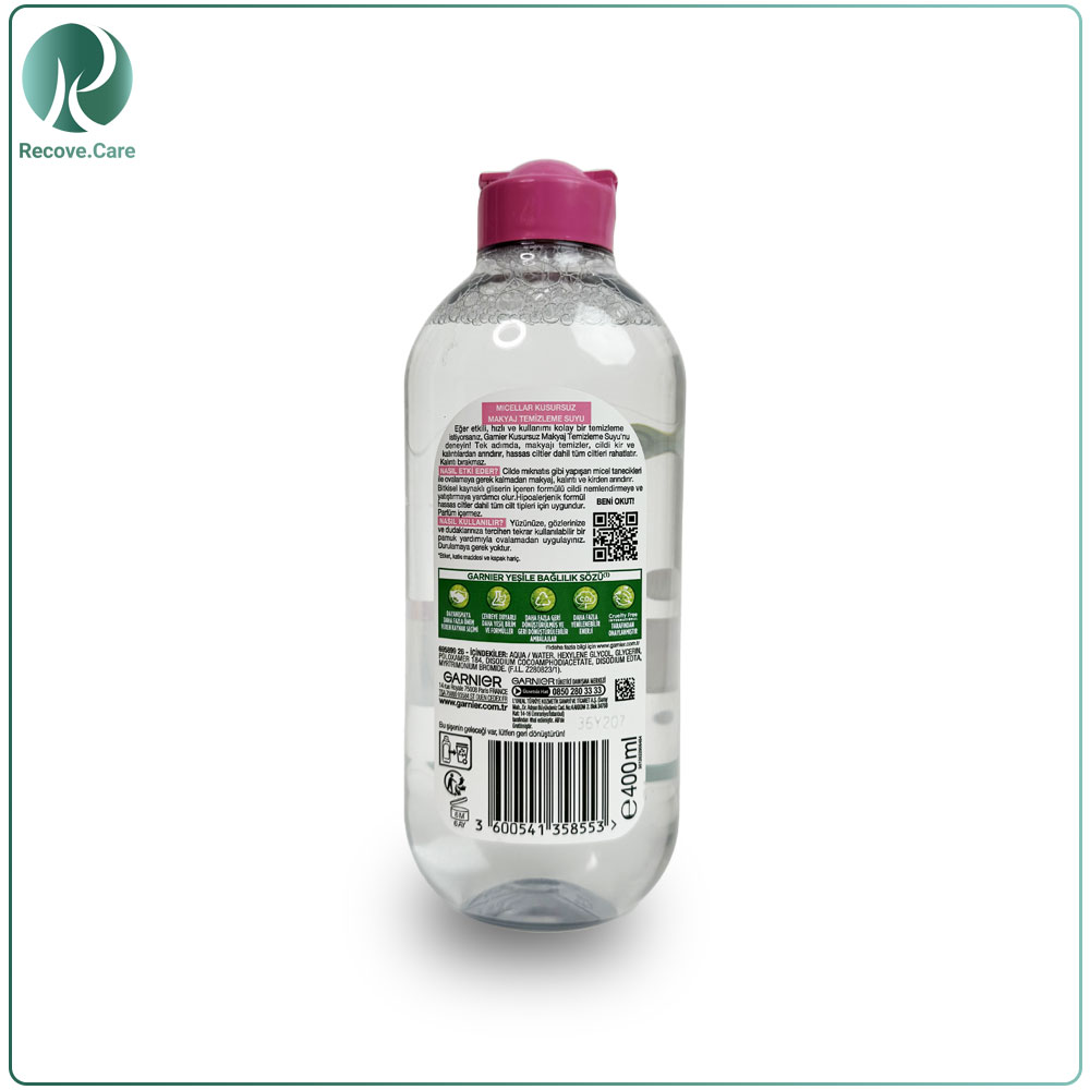 میسلار واتر گارنیر مخصوص پوست های خشک و حساس حجم 400 میل