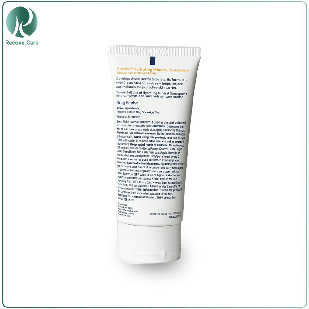 کرم ضد آفتاب مینرال آبرسان SPF50 سراوی مناسب پوست حساس