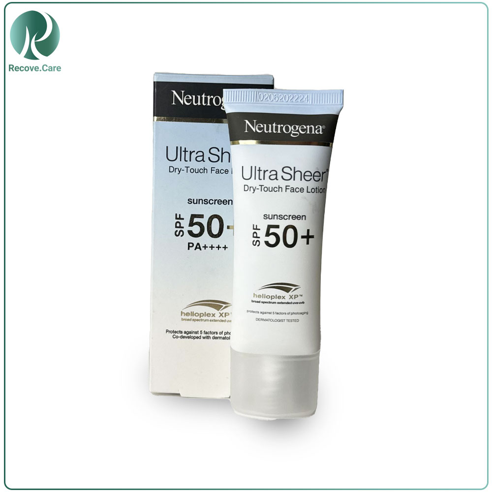 لوسیون ضد آفتاب نوتروژینا مدل +50 ultra sheer