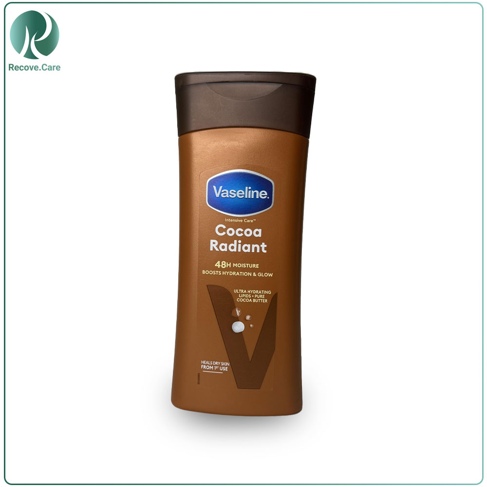 لوسیون بدن وازلین مدل Cocoa Radiant